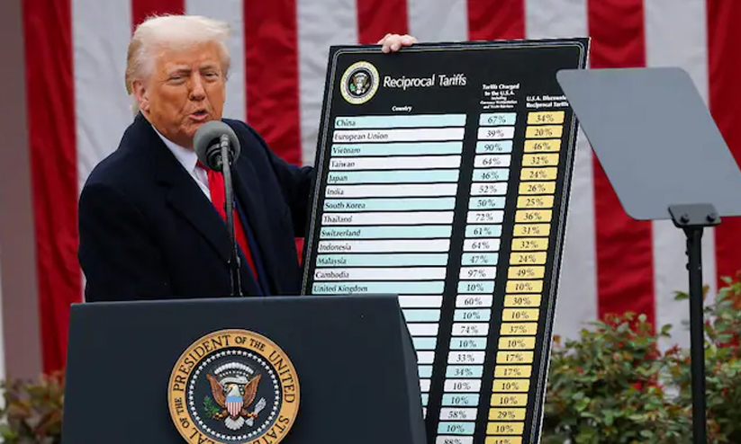 വ്യാപാര യുദ്ധം തുടങ്ങി ട്രംപ്; ഇന്ത്യക്ക് 26 ശതമാനം തീരുവ