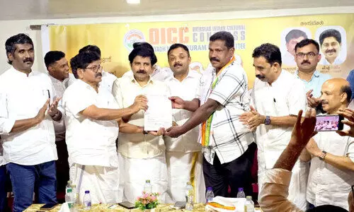 ഷാജി മൂത്തേടത്തിന് സ്വീകരണം നൽകി