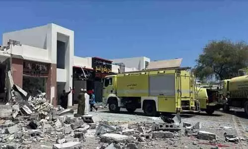 gas cylinder explosion in Muscat
