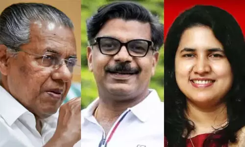 Mathew Kuzhalnadan, veena vijayan, Pinarayi Vijayan