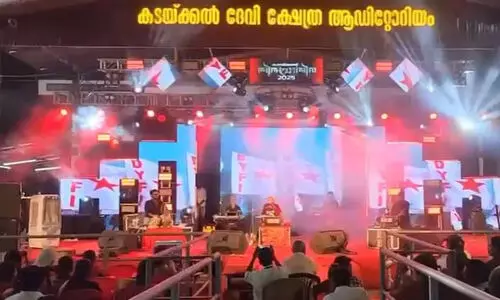 ക്ഷേത്രോത്സവത്തിലെ വിപ്ലവഗാനം; ഗായകൻ അലോഷി ഒന്നാം പ്രതി, മൂന്ന് പേർക്കെതിരെ കേസ്