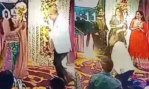 കപ്പിൾ ഡാൻസിനിടെ ഹൃദയാഘാതം വന്ന് ദാരുണാന്ത്യം; ദുരന്തമായി വിവാഹ വാർഷികാഘോഷം -വിഡിയോ