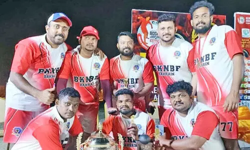 കെ.​എ​ൻ.​ബി.​എ ക​പ്പ്; നാ​ട​ൻ പ​ന്തു​ക​ളി ടൂ​ർ​ണ​മെ​ന്റി​ൽ ബി.​കെ.​എ​ൻ.​ബി.​എ​ഫ് ചാ​മ്പ്യ​ന്മാ​രാ​യി