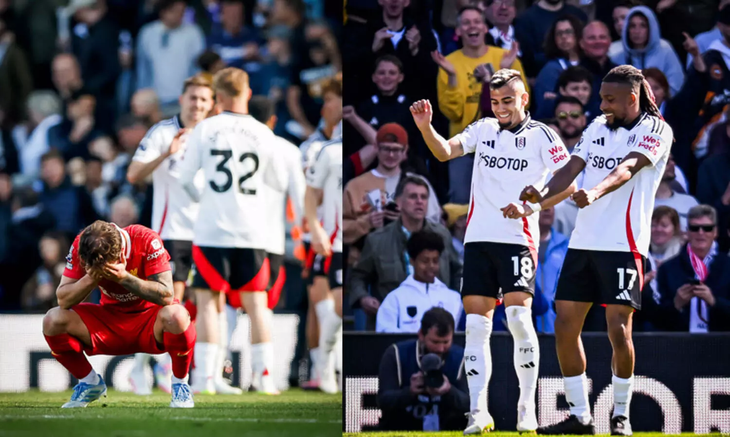 26 മ​ത്സ​ര​ങ്ങ​ൾ​ക്കു ശേ​ഷം പ്രീമി​യ​ർ ലീ​ഗി​ൽ ലി​വ​ർ​പൂ​ൾ വീണു; തോൽവി ഫുൾഹാമിനോട്