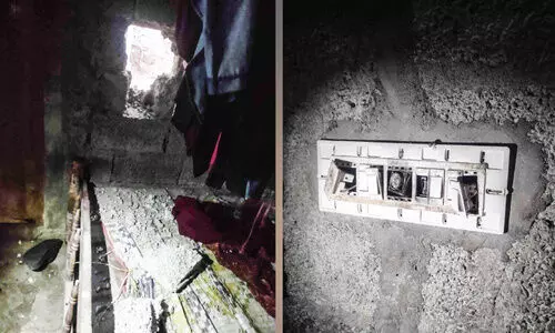 കിളിയൂരിൽ മിന്നലിൽ വീട് തകർന്നു ഇ​ല​ക്ട്രി​ക് ഉ​പ​ക​ര​ണ​ങ്ങ​ള്‍ ന​ശി​ച്ചു