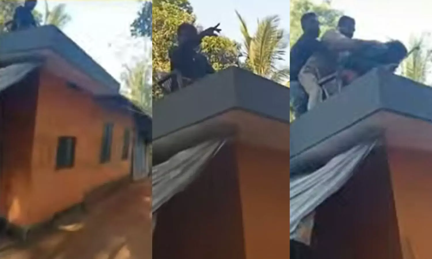 പൊറോട്ടയും ബീഫും ആവശ്യപ്പെട്ട് വീടിന് മുകളിൽ കയറി യുവാവിന്റെ ആത്മഹത്യ ഭീഷണി; ഫയർഫോഴ്സ് എത്തി താഴെ ഇറക്കി