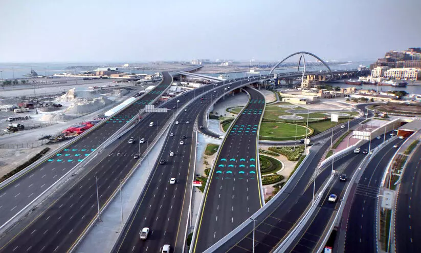 ദു​ബൈ​യി​ൽ എ​ട്ടു​വ​രി​യി​ൽ വ​മ്പ​ൻ പാ​ലം വ​രു​ന്നു