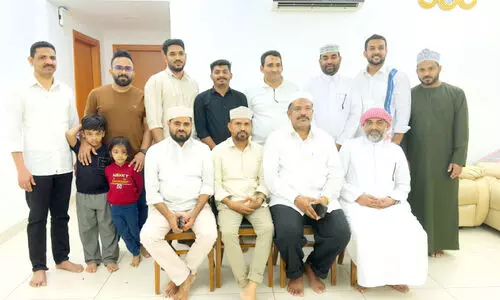 ഐ.​സി.​എ​സ് ഖ​ത്ത​ർ നേ​താ​ക്ക​ൾ​ക്ക് സ്വീ​ക​ര​ണം ന​ൽ​കി