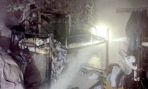 ജ​ലീ​ബ് അ​ൽ ഷു​യൂ​ഖി​ൽ അ​പ്പാ​ർ​ട്മെ​ന്റി​ൽ തീ​പി​ടി​ത്തം