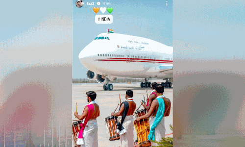 ചെ​ണ്ട​മേ​ള ദൃ​ശ്യം പ​ങ്കു​വെ​ച്ച്​ ശൈ​ഖ്​ ഹം​ദാ​ൻ