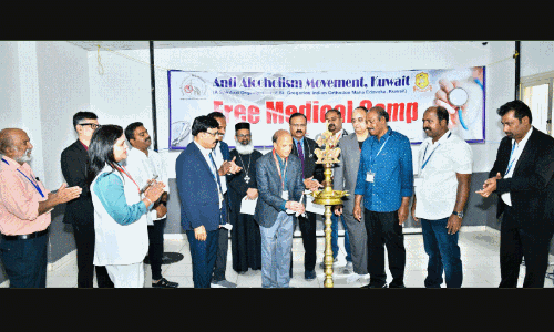 മ​ദ്യ​വ​ർ​ജ​ന പ്ര​സ്ഥാ​നം സൗ​ജ​ന്യ മെ​ഡി​ക്ക​ൽ ക്യാ​മ്പ് സം​ഘ​ടി​പ്പി​ച്ചു