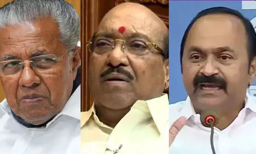 വിദ്വേഷ പ്രസംഗം നടത്തിയ ആള്‍ മതേതരത്വത്തിന്റെ തലതൊട്ടപ്പനാണെന്ന് മുഖ്യമന്ത്രി പ്രസംഗിച്ചതോടെ സി.പി.എമ്മിന്റെ അധഃപതനം എവിടെ വരെ എത്തിയെന്നു വ്യക്തമായി-വി.ഡി സതീശൻ