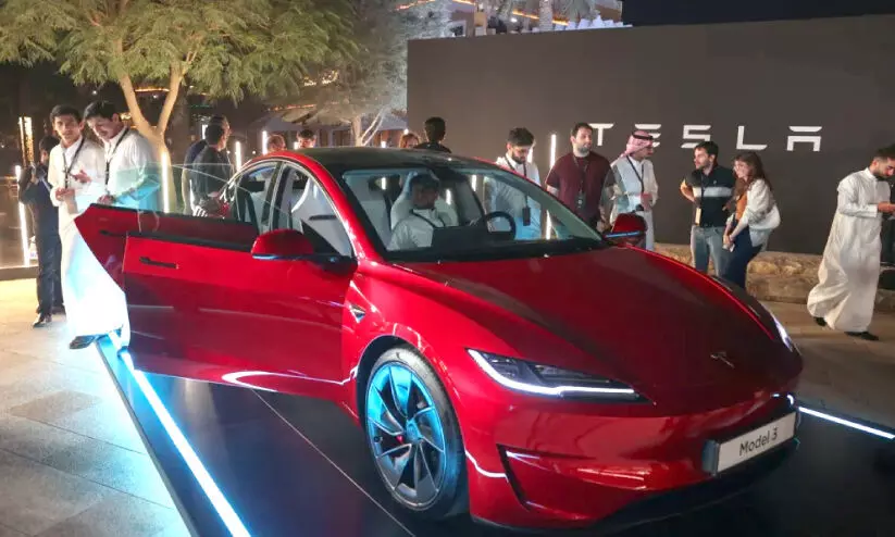 ഇലക്ട്രിക് കാറുകളുമായി ടെസ്ല സൗദി വിപണിയിൽ ഇലക്ട്രിക് കാറുകളുമായി ടെസ്ല സൗദി വിപണിയിൽ