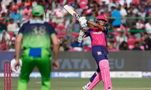 ജയ്സ്വാളിന് അർധ സെഞ്ച്വറി; രാജസ്ഥാനെതിരെ ബംഗളൂരുവിന് 174 റൺസ് വിജയലക്ഷ്യം