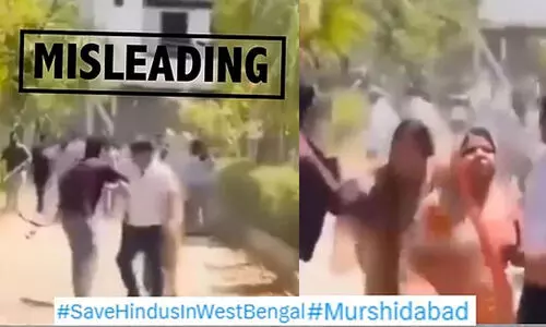 വഖഫ് പ്രക്ഷോഭം: ഹിന്ദു കുടുംബത്തെ ആക്രമിക്കുന്നു​വെന്ന​ പേരിൽ പ്രചരിപ്പിക്കുന്നത് വ്യാജ വിഡിയോകൾ