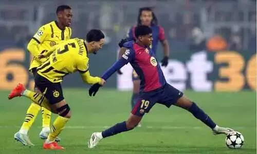 ആറ് വർഷത്തെ ഇടവേളക്ക് ശേഷം അവരെത്തി! തോറ്റിട്ടും യു.സി.എൽ സെമിയിൽ ക‍യറി ബാഴ്സലോണ