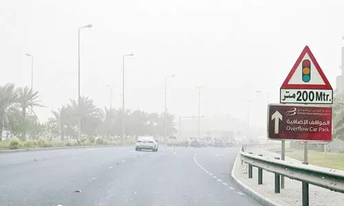 രാ​ജ്യ​ത്ത് ശ​ക്ത​മാ​യ പൊ​ടി​ക്കാ​റ്റ്; ജാ​ഗ്ര​ത നി​ർ​ദേ​ശം