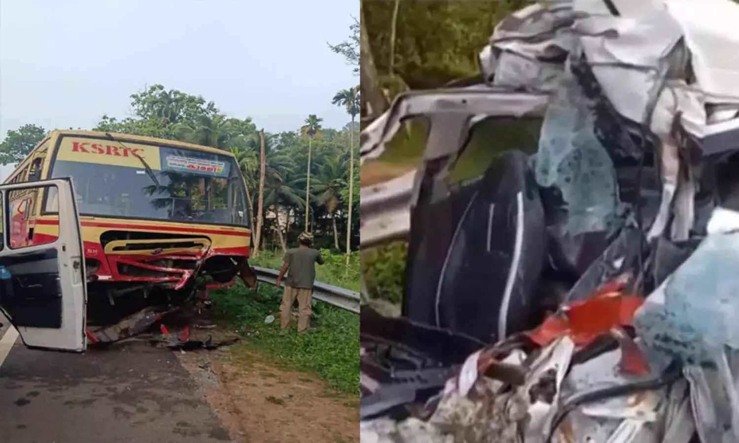 റാന്നിയിൽ കെ.എസ്.ആർ.ടി.സി ബസും കാറും കൂട്ടിയിടിച്ച് ഒരാൾ മരിച്ചു