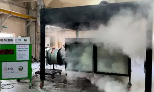 System for extinguishing engine fires in vehicles