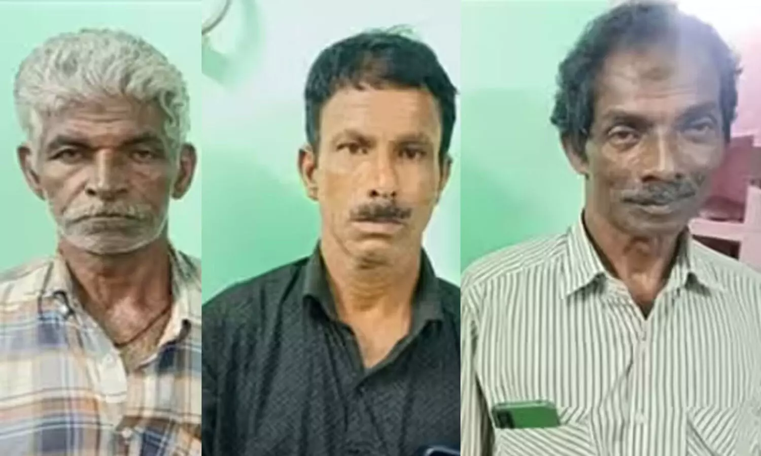 കൊല്ലത്ത് 15 ലിറ്റർ ചാരായവും 150 ലിറ്റർ കോടയും വാറ്റുപകരണങ്ങളുമായി മൂന്ന് പേർ പിടിയിൽ