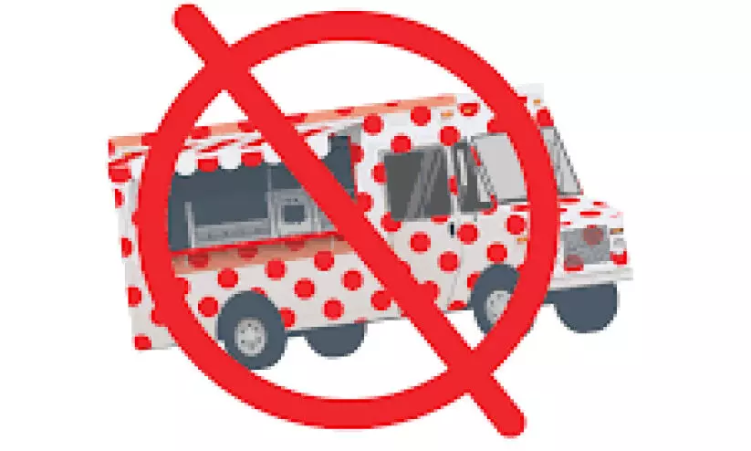 അംഗീകാരമില്ലാത്ത സ്ഥലങ്ങളിൽ ഫുഡ് ട്രക്ക് പ്രവർത്തനം വേണ്ട അംഗീകാരമില്ലാത്ത സ്ഥലങ്ങളിൽ ഫുഡ് ട്രക്ക് പ്രവർത്തനം വേണ്ട