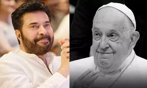 ‘ലോകത്തിന് കുലീനനായ ഒരു ആത്മാവിനെ നഷ്ടപ്പെട്ടു’; മാർപാപ്പയെ അനുസ്മരിച്ച് പ്രിയനടൻ മമ്മൂട്ടി