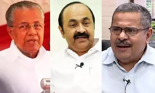 VD Satheesan, KM Abraham, Pinarayi Vijayan