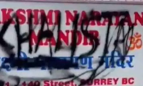 Khalistanis vandalise Canada Hindu temple