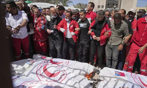 Israeli troops killed 15 Palestinian medics