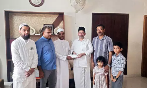 എ​സ്.​ഐ.​സി യാം​ബു സ​മാ​ഹ​രി​ച്ച ‘സ​ഹ​ചാ​രി റി​ലീ​ഫ് ഫ​ണ്ട്’ കൈ​മാ​റി