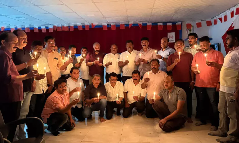 പ​ഹ​ൽ​ഗാം ആ​ക്ര​മ​ണം; ബ​ഹ്റൈ​ൻ മ​ല​പ്പു​റം ഡി​സ്ട്രി​ക്ട് കൂ​ട്ടാ​യ്മ ആ​ദ​രാ​ഞ്ജ​ലി​യ​ർ​പ്പി​ച്ചു