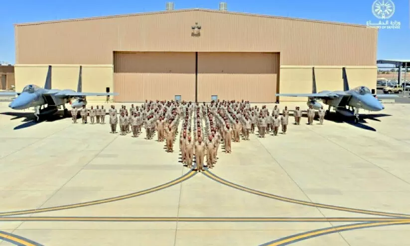 വ്യോമാഭ്യാസത്തിൽ സൗദി സേനയും പങ്കുചേരുന്നു വ്യോമാഭ്യാസത്തിൽ സൗദി സേനയും പങ്കുചേരുന്നു