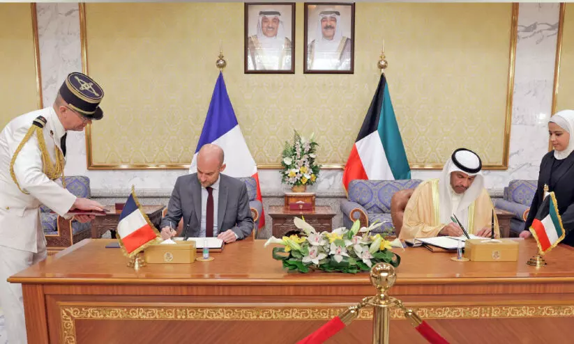 കരാറുകളും ധാരണപത്രങ്ങളും ഒപ്പുവെച്ചു; ഉഭയകക്ഷി ബന്ധം ശക്തിപ്പെടുത്താൻ കുവൈത്തും ഫ്രാൻസും കരാറുകളും ധാരണപത്രങ്ങളും ഒപ്പുവെച്ചു; ഉഭയകക്ഷി ബന്ധം ശക്തിപ്പെടുത്താൻ കുവൈത്തും ഫ്രാൻസും