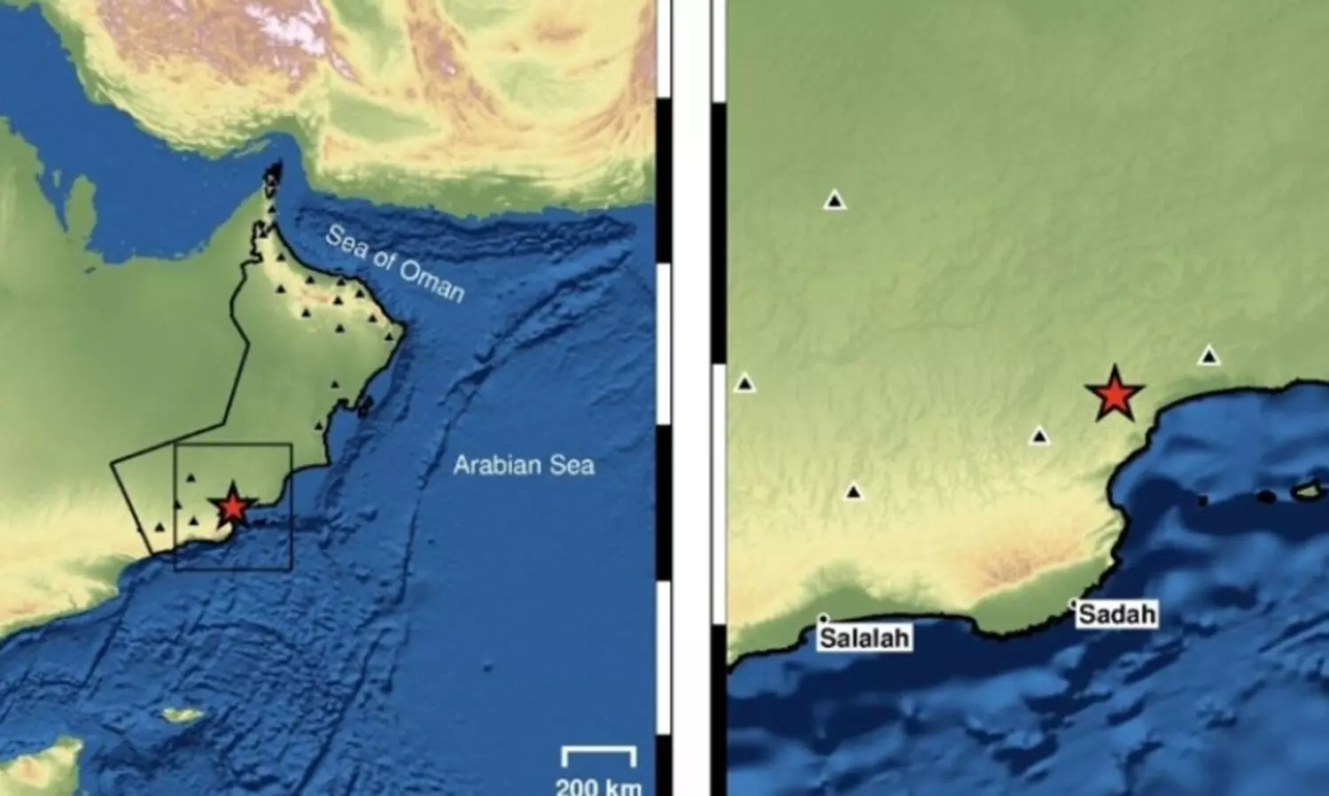 ഒമാനിലെ ദോഫാറിൽ ഭൂചലനം; ആളപായമില്ല