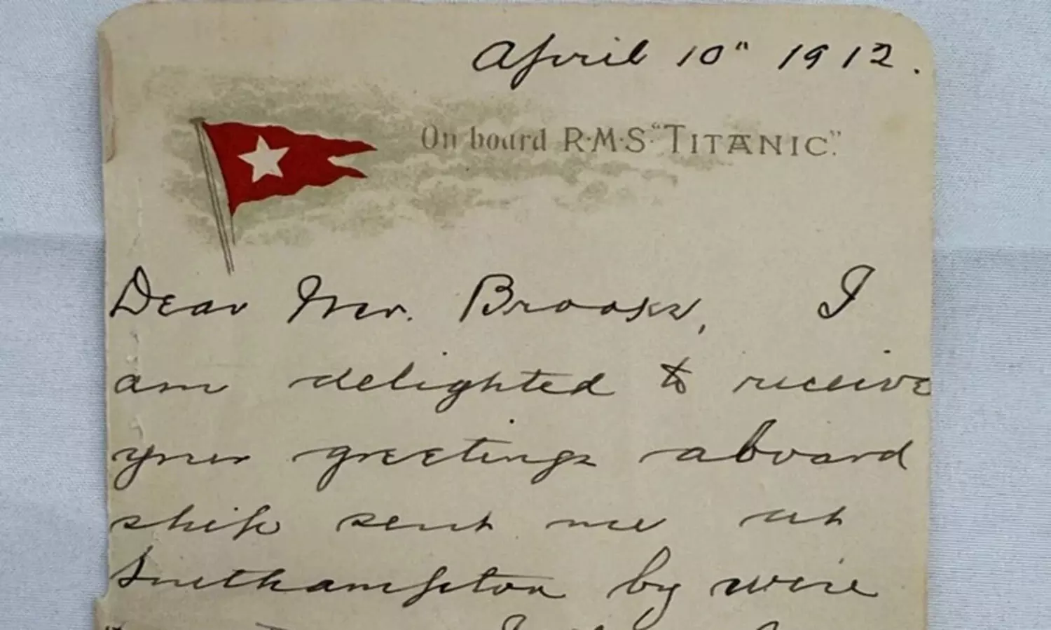 titanic letter 98789