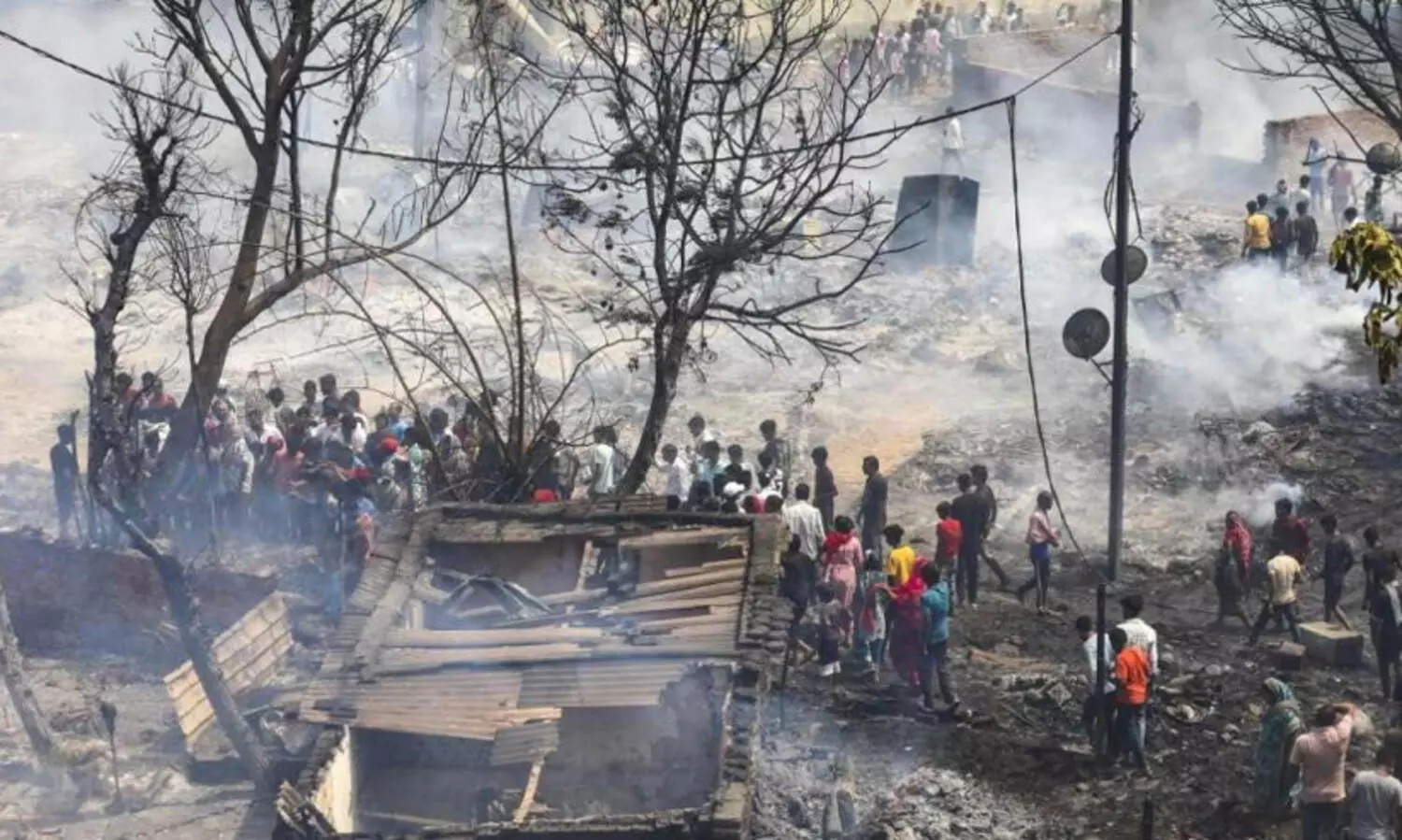 ഡൽഹിയിൽ ജനവാസ മേഖലയിൽ തീപിടിത്തം; രണ്ട് കുട്ടികൾ വെന്തുമരിച്ചു