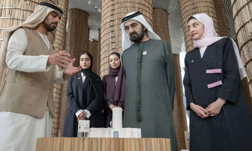 ഒ​സാ​ക എ​ക്സ്​​പോ സ​ന്ദ​ർ​ശി​ച്ച്​ ശൈ​ഖ്​ മു​ഹ​മ്മ​ദ്