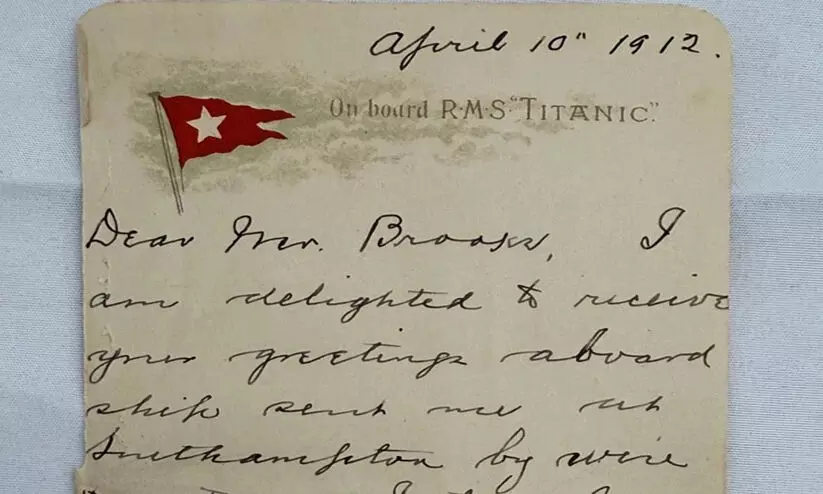 titanic letter 98789