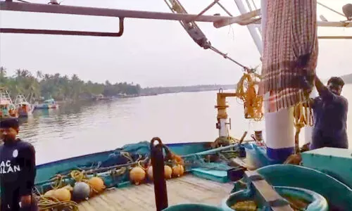 നിരോധിത വല ഉപയോഗിച്ച് മത്സ്യബന്ധനം നടത്തിയ ബോട്ട് പിടിച്ചെടുത്തു; 2.5 ല​ക്ഷം രൂപ പി​ഴ​