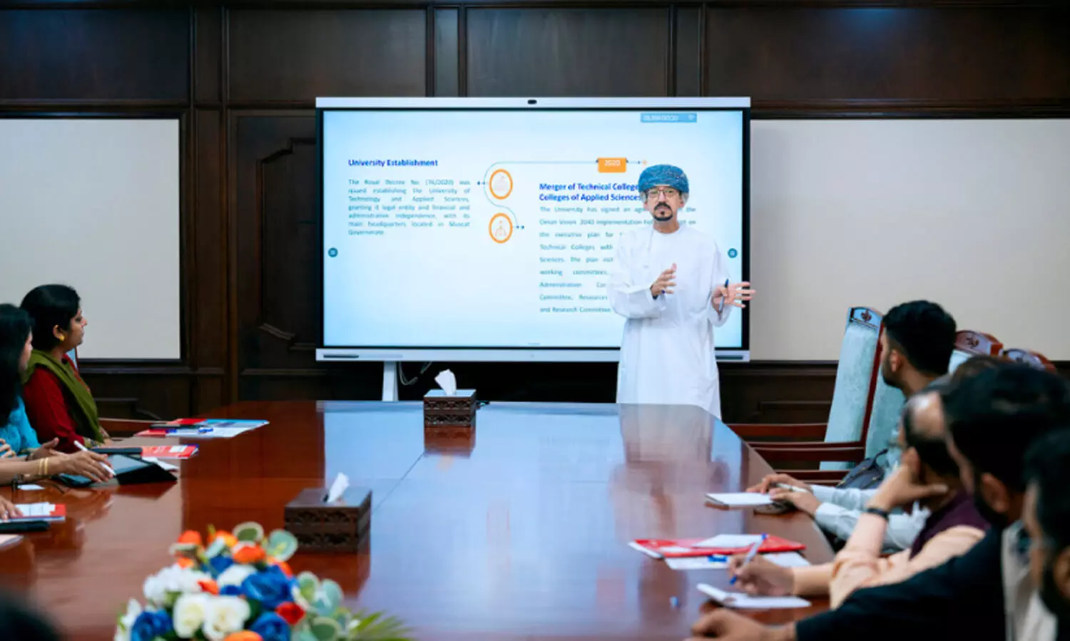 ഇ​ന്ത്യ​ൻ അ​ക്കാ​ദ​മി​ക് പ്ര​തി​നി​ധി സം​ഘം യു.​ടി.​എ.​എ​സ് സ​ന്ദ​ർ​ശി​ച്ചു