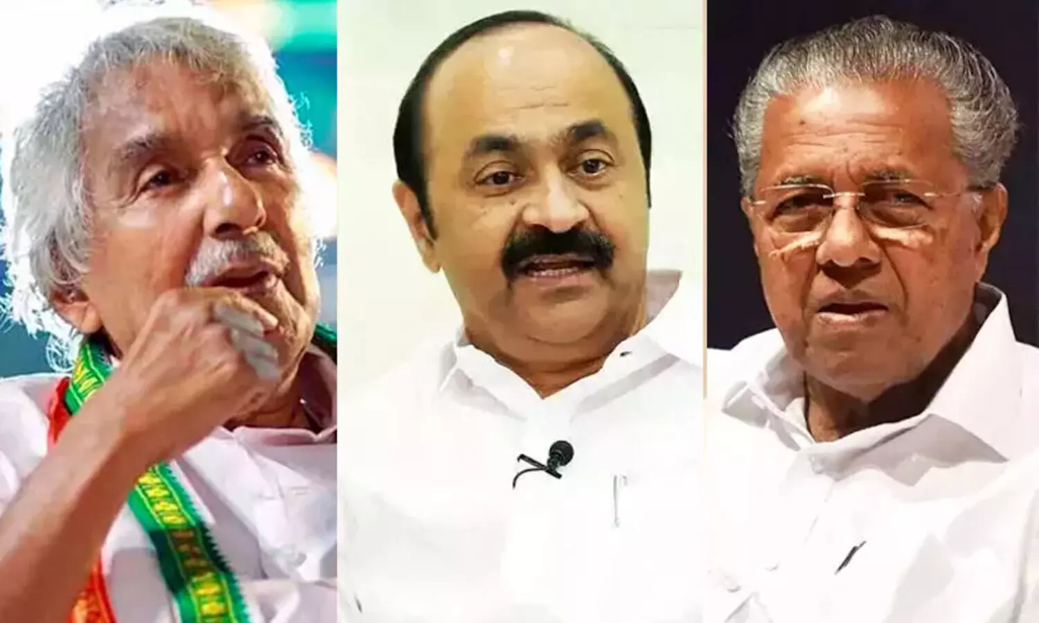 VD Satheesan, Pinarayi Vijayan, Oommen Chandy