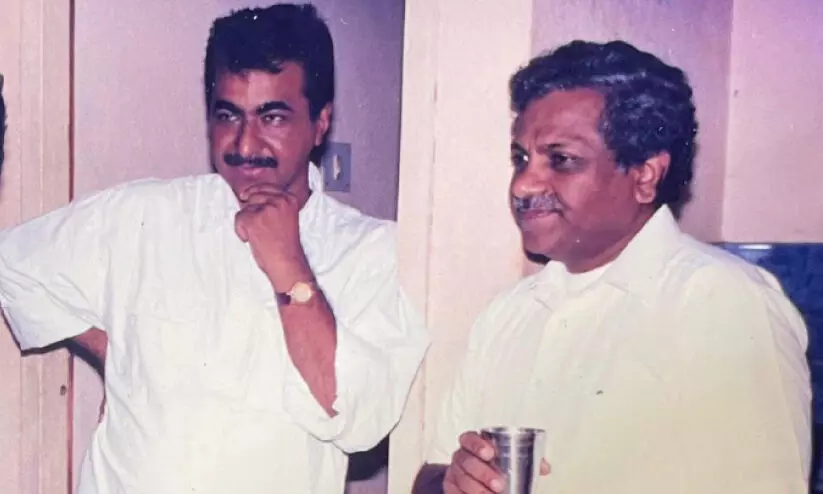 R. Sharath with Shaji N. Karun