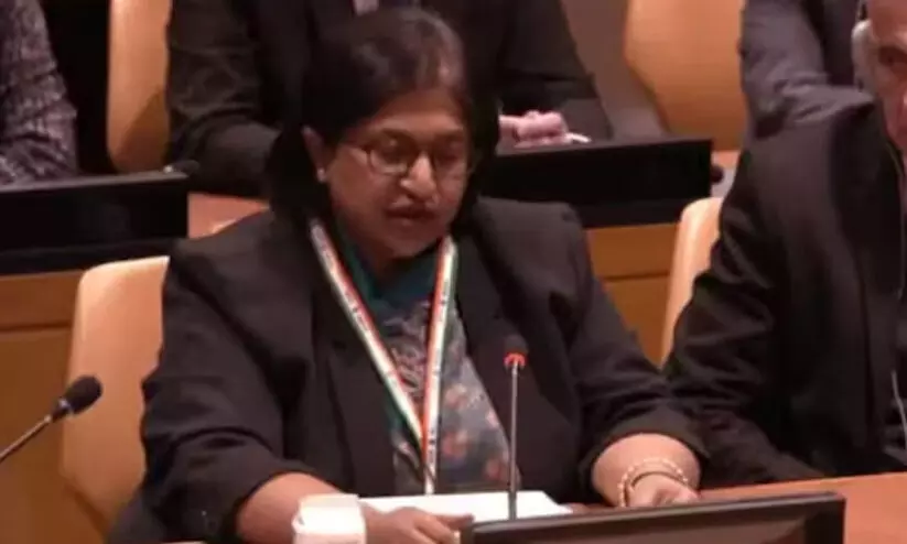 പാകിസ്താൻ ലോക ഭീകരതക്ക് വളം ചെയ്യുന്ന തെമ്മാടി രാഷ്ട്രം; യു.എന്നിൽ ആഞ്ഞടിച്ച് ഇന്ത്യ