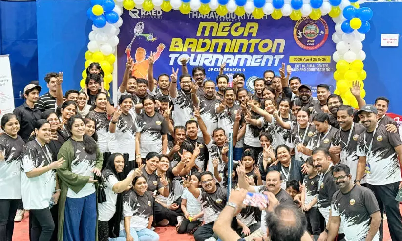 ത​റ​വാ​ട് ജെ.​പി ക​പ്പ് മെ​ഗാ ബാ​ഡ്​​മി​ന്റ​ൺ ടൂ​ർ​ണ​മെ​ന്റ്​ സീ​സ​ൺ ത്രീ ​സ​മാ​പി​ച്ചു