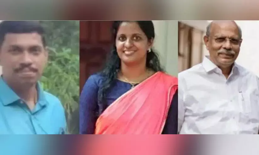 അഭിഭാഷക മക്കൾക്കൊപ്പം ആറ്റിൽചാടി ജീവനൊടുക്കിയ സംഭവം: ഭർത്താവും ഭർതൃപിതാവും അറസ്റ്റിൽ അഭിഭാഷക മക്കൾക്കൊപ്പം ആറ്റിൽചാടി ജീവനൊടുക്കിയ സംഭവം: ഭർത്താവും ഭർതൃപിതാവും അറസ്റ്റിൽ
