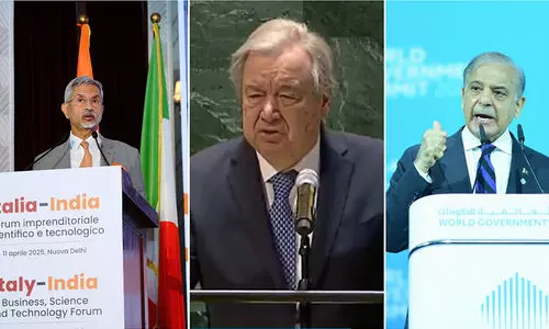 ​എസ്.ജയ്ശങ്കറുമായും പാക്​ പ്രധാനമന്ത്രിയുമായും ഫോണിൽ സംസാരിച്ച് യു.എൻ മേധാവി; സംഘർഷം ഒഴിവാക്കണമെന്ന് ഗുട്ടറസ്