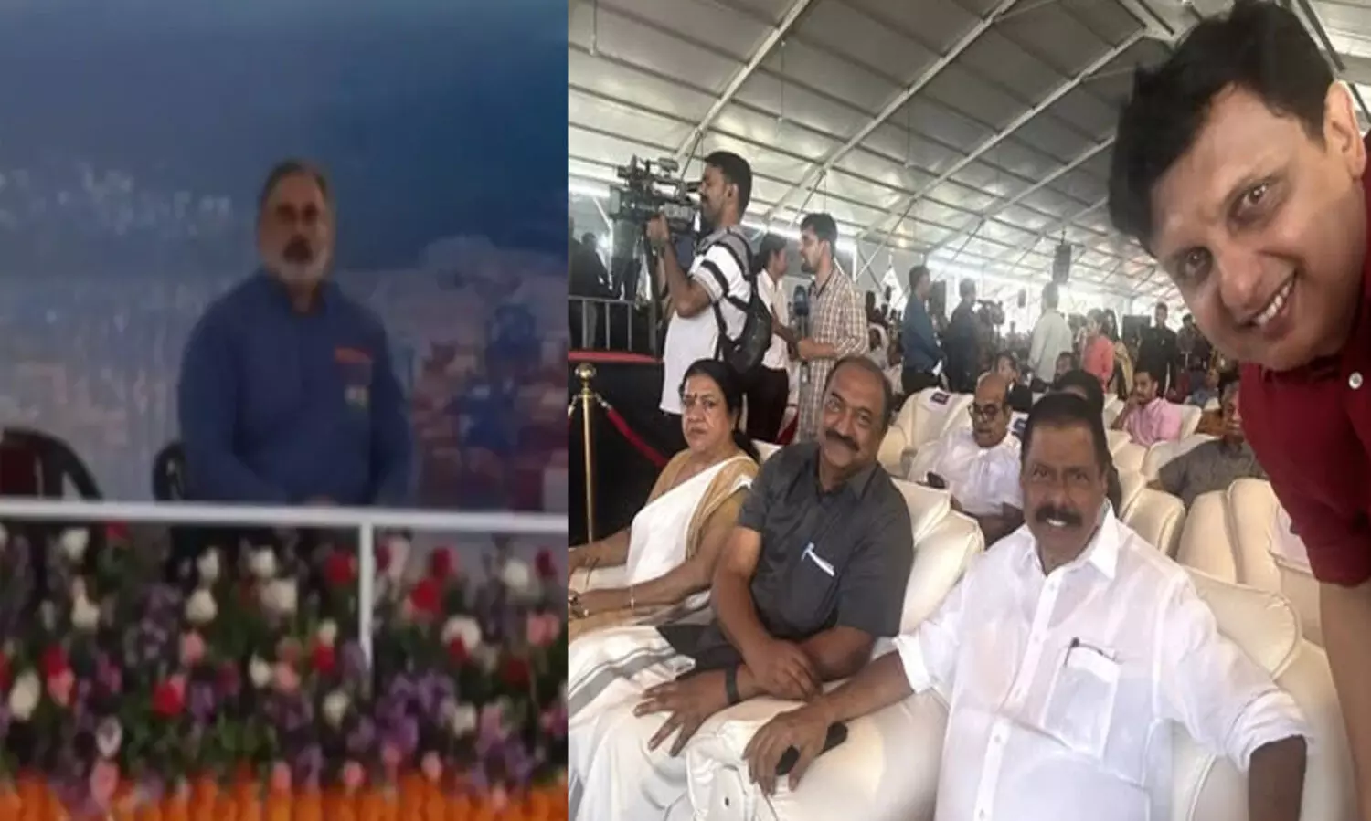 വിളമ്പുന്നവന് നാണമില്ലെങ്കിൽ കഴിക്കുന്നവന് നാണം വേണം, ഞങ്ങൾ സദസിലുണ്ട്, രാജീവ് ചന്ദ്രശേഖർ വേദിയിലും; രൂക്ഷ പരിഹാസവുമായി മന്ത്രി റിയാസ്