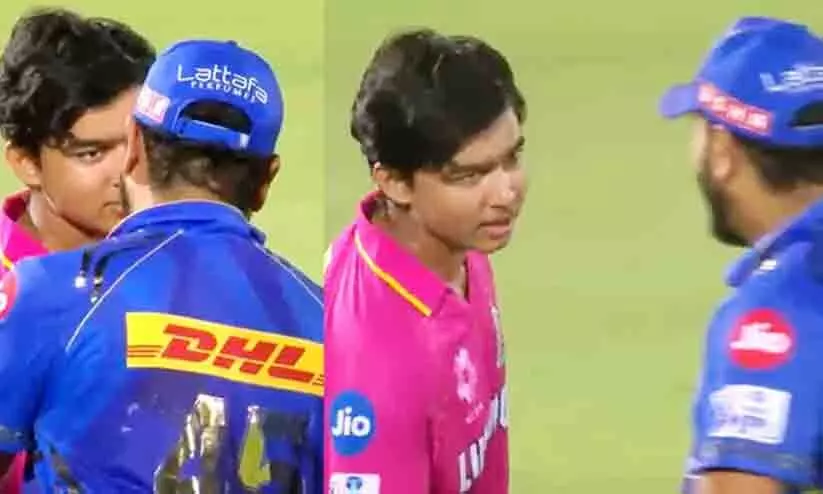 സെഞ്ച്വറിക്ക് ശേഷം പൂജ്യം; കുട്ടിത്താരത്തിന് രോഹിത് ശർമയുടെ ഉപദേശം