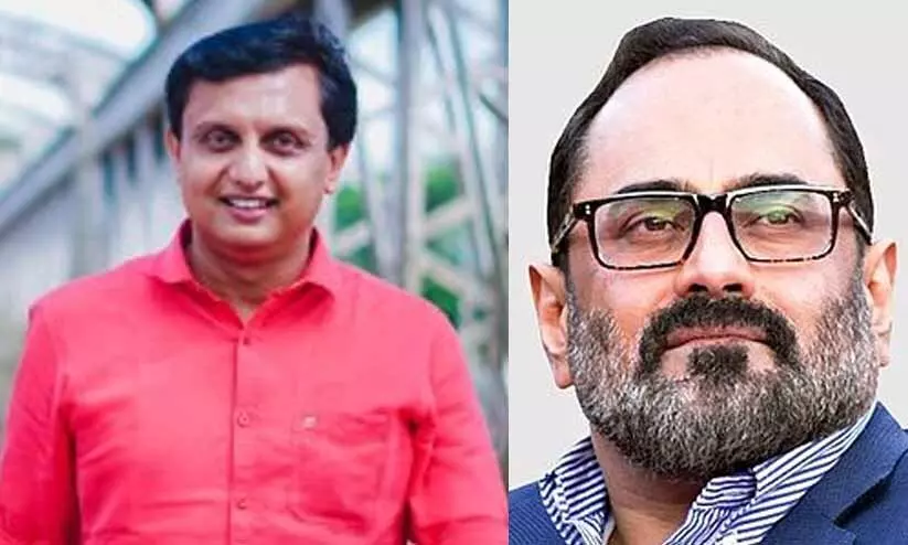 Minister Muhammad Riyas, Rajeev Chandrasekhar