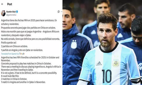 കേരളത്തിലേക്കല്ല; മെസ്സിയും സംഘവും ചൈനയിലേക്കും ഖത്തറിലേക്കുമെന്ന് അർജന്റീന മാധ്യമങ്ങൾ